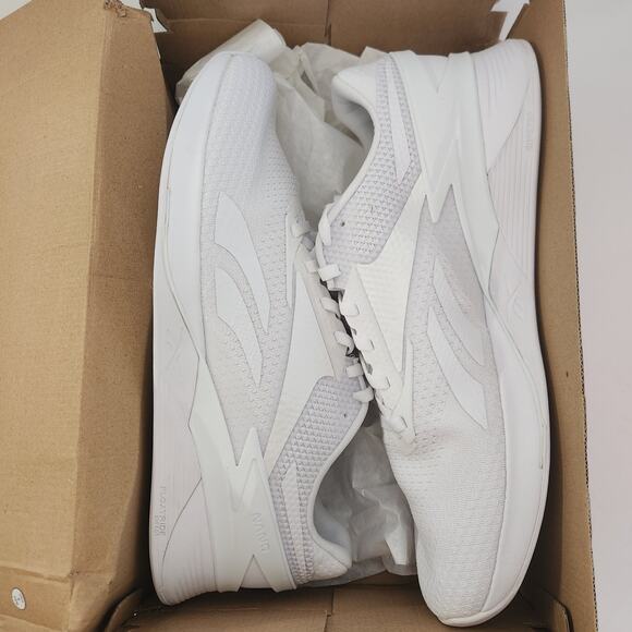 Reebok Unisex Nano X3 Sneaker, White/Cold Grey, 14 US Men main image 5